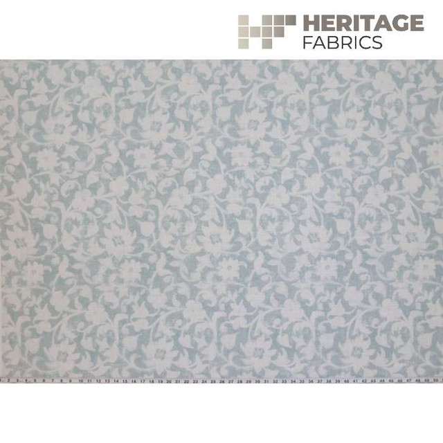 Heritage Fabric Mustique Seaglass - 72% Polyester; 28% Cotton India 51,000 Horizontal: 11" and Vertical: 21" 54" - My Fabric Connection - Heritage Fabric Mustique Seaglass - 72% Polyester; 28% Cotton India 51,000 Horizontal: 11" and Vertical: 21" 54" - My Fabric Connection -
