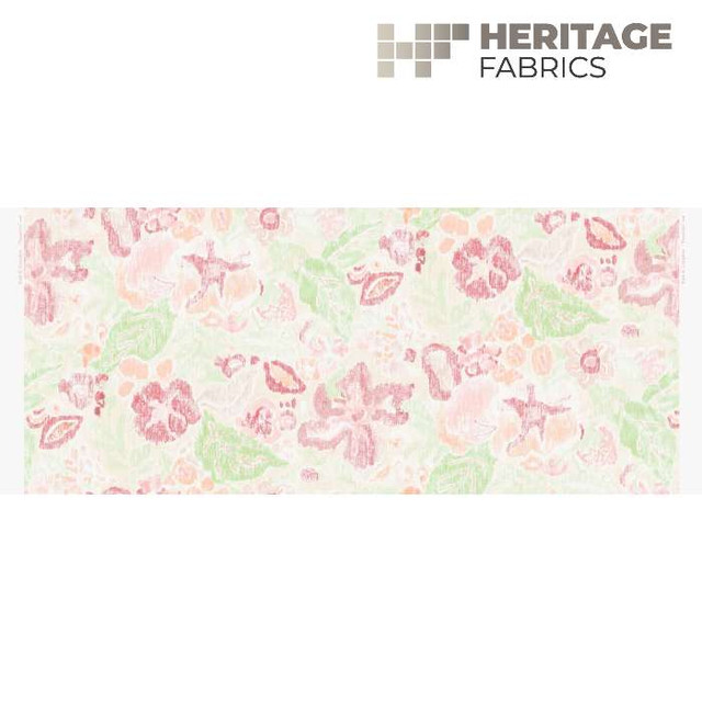Heritage Fabric Paradisio Blossom - 100% Cotton Turkey Horizontal: 27.5" half drop and Vertical: 23.5" 54" - My Fabric Connection - Heritage Fabric Paradisio Blossom - 100% Cotton Turkey Horizontal: 27.5" half drop and Vertical: 23.5" 54" - My Fabric Connection -