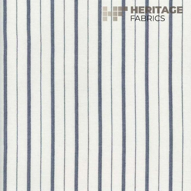 Heritage Fabric Piper Indigo - 100% Cotton India 12,000 Horizontal: 1.08" and Vertical: N/A 54" - My Fabric Connection -