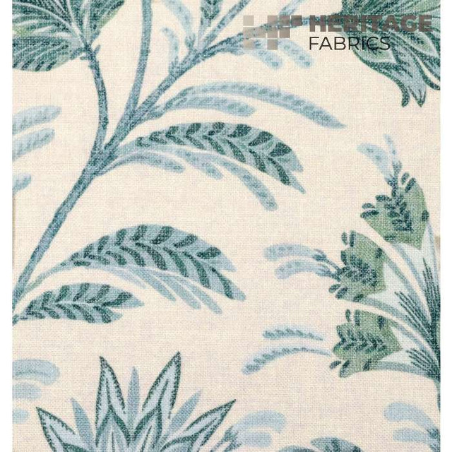 Heritage Fabric West Indies Thyme - 72% Polyester 28% Cotton India 51,000 Horizontal: 18" and Vertical: 18" 54" - My Fabric Connection - Heritage Fabric West Indies Thyme - 72% Polyester 28% Cotton India 51,000 Horizontal: 18" and Vertical: 18" 54" - My Fabric Connection -