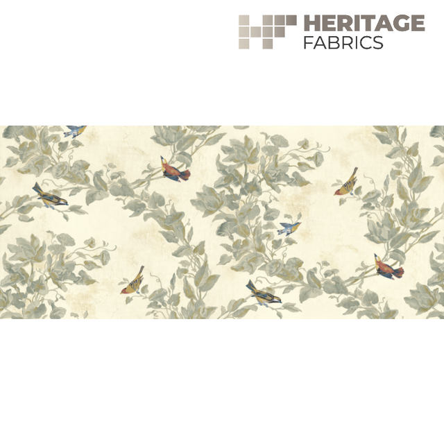 Heritage Fabric Windsong Cotton Parchment - 100% Cotton Turkey 18,000 Horizontal: N/A and Vertical: N/A 54" - My Fabric Connection -