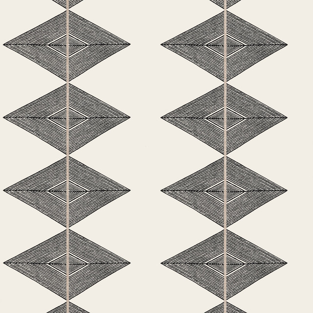 Thibaut Wallpaper Reflection Basalt Black T12015 Wallpaper </p><p>Repeat: V: 6.25"(15.88 cm) 27.00"(68.58 cm) - My Fabric Connection -
