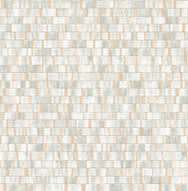 A-Street Prints Dobby Champagne Geometric Wallpaper Alchemy Covers about 56.4 square feet Great Britain Unpasted 20.9-in repeat, straight match 20.5-in by 33-ft long roll - My Fabric Connection -