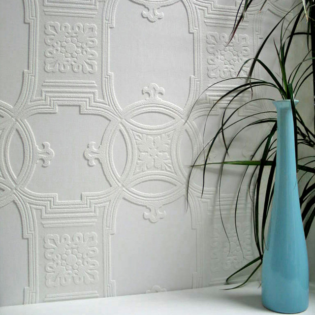 Brewster Early Victorian White Paintable Textured Vinyl Wallpaper Anaglypta XII Covers about 55 square feet Great Britain Unpasted 12.5-in repeat, straight match 20-in by 33-ft long roll - My Fabric Connection - Brewster Early Victorian White Paintable Textured Vinyl Wallpaper Anaglypta XII Covers about 55 square feet Great Britain Unpasted 12.5-in repeat, straight match 20-in by 33-ft long roll - My Fabric Connection -