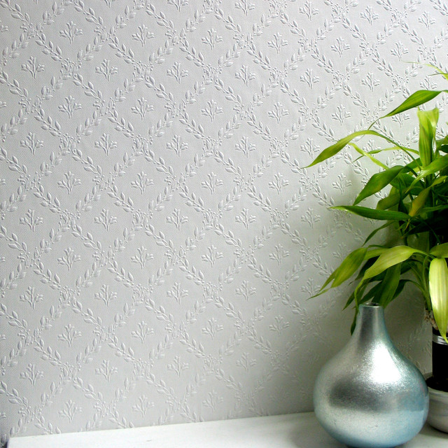 Brewster Hamnett White Paintable Anaglypta Original Wallpaper Anaglypta XII Covers about 55 square feet Great Britain Unpasted 3-in repeat, straight match 20-in by 33-ft long roll - My Fabric Connection - Brewster Hamnett White Paintable Anaglypta Original Wallpaper Anaglypta XII Covers about 55 square feet Great Britain Unpasted 3-in repeat, straight match 20-in by 33-ft long roll - My Fabric Connection -