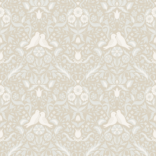 A-Street Prints Niki Beige Country Kitsch Wallpaper Annelie Covers about 57.5 square feet Sweden Unpasted 10.4-in repeat, straight match 20.9-in by 33-ft long roll - My Fabric Connection - A-Street Prints Niki Beige Country Kitsch Wallpaper Annelie Covers about 57.5 square feet Sweden Unpasted 10.4-in repeat, straight match 20.9-in by 33-ft long roll - My Fabric Connection -