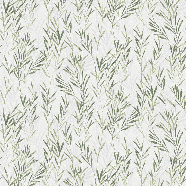 Advantage Bondi Green Botanical Wallpaper Bali Covers about 57.8 square feet Germany Unpasted 25.2-in repeat, drop match 21-in by 33-ft long roll - My Fabric Connection - Advantage Bondi Green Botanical Wallpaper Bali Covers about 57.8 square feet Germany Unpasted 25.2-in repeat, drop match 21-in by 33-ft long roll - My Fabric Connection -
