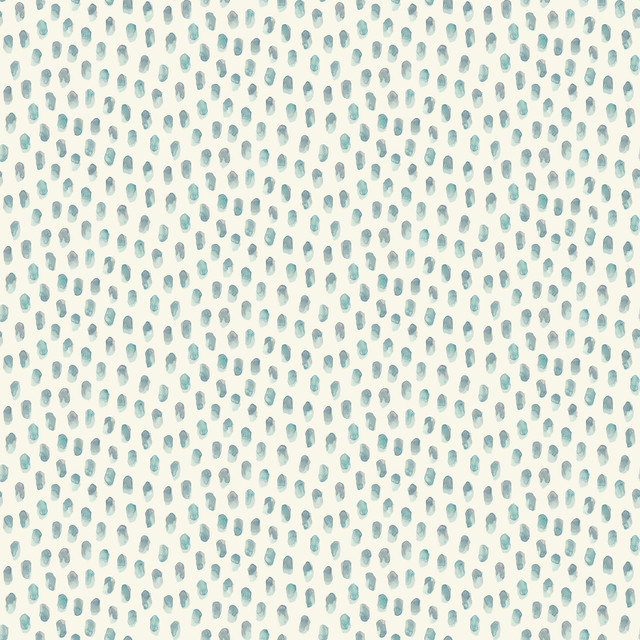 Chesapeake Sand Drips Aqua Painted Dots Wallpaper Blue Heron Covers about 56.4 square feet United States Prepasted 5.125-in repeat, straight match 20.5-in by 33-ft long roll - My Fabric Connection - Chesapeake Sand Drips Aqua Painted Dots Wallpaper Blue Heron Covers about 56.4 square feet United States Prepasted 5.125-in repeat, straight match 20.5-in by 33-ft long roll - My Fabric Connection -