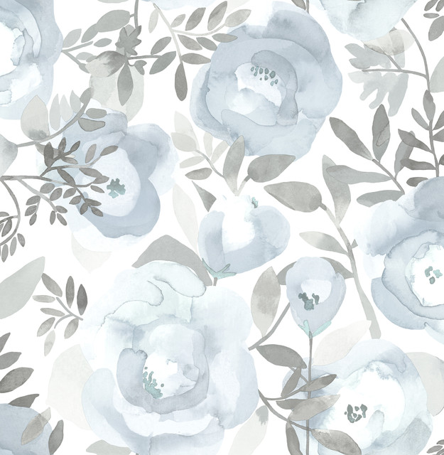 A-Street Prints Orla Blue Floral Wallpaper BlueBell Covers about 56.4 square feet Great Britain Unpasted 20.9-in repeat, drop match 20.5-in by 33-ft long roll - My Fabric Connection - A-Street Prints Orla Blue Floral Wallpaper BlueBell Covers about 56.4 square feet Great Britain Unpasted 20.9-in repeat, drop match 20.5-in by 33-ft long roll - My Fabric Connection -