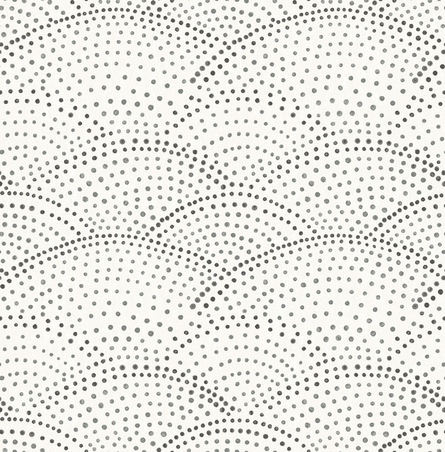 A-Street Prints Bennett Charcoal Dotted Scallop Wallpaper BlueBell Covers about 56.4 square feet Great Britain Unpasted 10.4-in repeat, straight match 20.5-in by 33-ft long roll - My Fabric Connection - A-Street Prints Bennett Charcoal Dotted Scallop Wallpaper BlueBell Covers about 56.4 square feet Great Britain Unpasted 10.4-in repeat, straight match 20.5-in by 33-ft long roll - My Fabric Connection -
