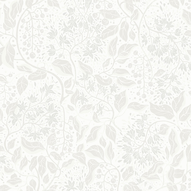 A-Street Prints Turi Light Grey Twining Vines Wallpaper Botanica Covers about 57.5 square feet Sweden Unpasted 20.9-in repeat, half drop match 20.9-in by 33-ft long roll - My Fabric Connection -