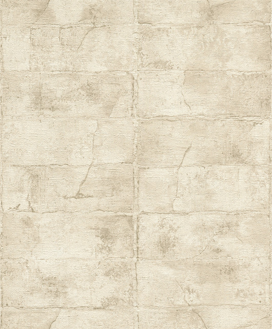 Advantage Clay Bone Stone Wallpaper Concrete Covers about 57.5 square feet Germany Unpasted 3.5-in repeat, straight match 20.9-in by 33-ft long roll - My Fabric Connection -