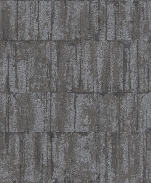 Advantage Buck Black Horizontal Wallpaper Concrete Covers about 57.5 square feet Germany Unpasted 12.6-in repeat, drop match 20.9-in by 33-ft long roll - My Fabric Connection -