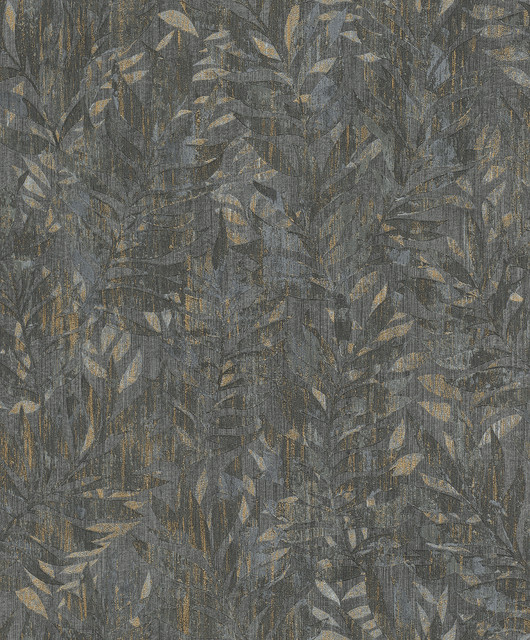 Advantage Beck Charcoal Leak Wallpaper Concrete Covers about 57.5 square feet Germany Unpasted 12.6-in repeat, drop match 20.9-in by 33-ft long roll - My Fabric Connection -