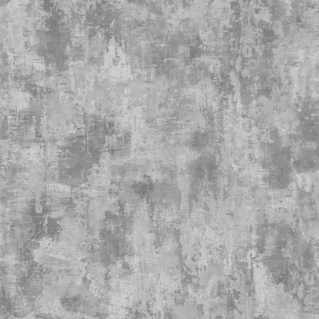 Advantage Cierra Pewter Stucco Wallpaper Curio Covers about 56.4 square feet Great Britain Unpasted 10.4-in repeat, drop match 20.5-in by 33-ft long roll - My Fabric Connection -