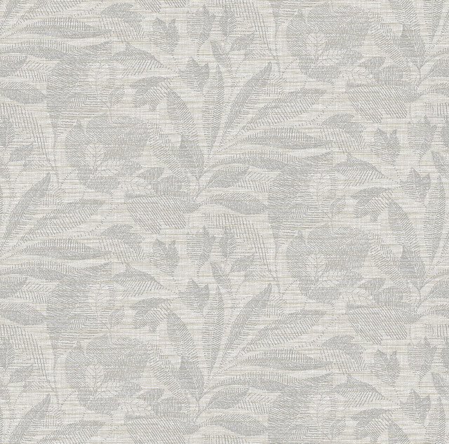 A-Street Prints Lei Silver Etched Leaves Wallpaper Dimensions Covers about 60.8 square feet China Unpasted 27-in repeat, straight match 27-in by 27-ft long roll - My Fabric Connection - A-Street Prints Lei Silver Etched Leaves Wallpaper Dimensions Covers about 60.8 square feet China Unpasted 27-in repeat, straight match 27-in by 27-ft long roll - My Fabric Connection -
