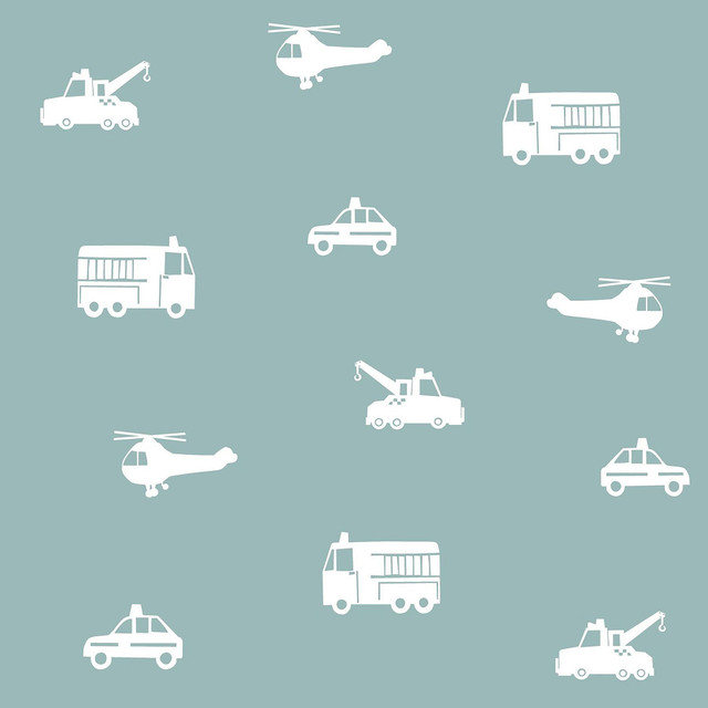 Chesapeake Briony Blue Vehicles Wallpaper Fable Covers about 57.5 square feet Netherlands Unpasted 20.9-in repeat, straight match 20.9-in by 33-ft long roll - My Fabric Connection - Chesapeake Briony Blue Vehicles Wallpaper Fable Covers about 57.5 square feet Netherlands Unpasted 20.9-in repeat, straight match 20.9-in by 33-ft long roll - My Fabric Connection -