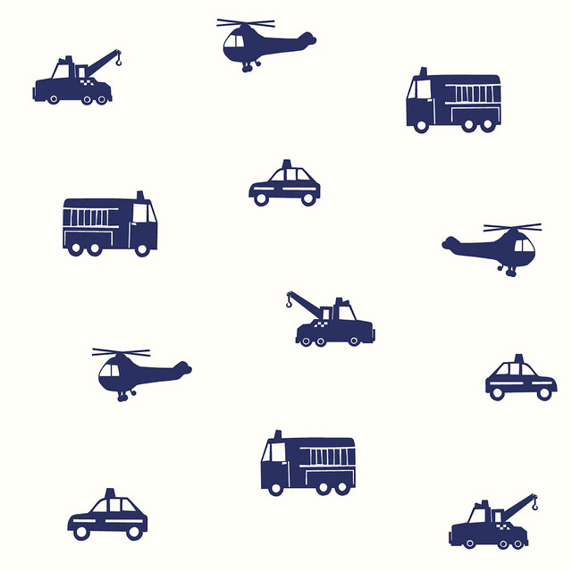 Chesapeake Briony Navy Vehicles Wallpaper Fable Covers about 57.5 square feet Netherlands Unpasted 20.9-in repeat, straight match 20.9-in by 33-ft long roll - My Fabric Connection - Chesapeake Briony Navy Vehicles Wallpaper Fable Covers about 57.5 square feet Netherlands Unpasted 20.9-in repeat, straight match 20.9-in by 33-ft long roll - My Fabric Connection -