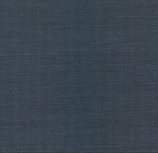 A-Street Prints Peninnsula Navy Sisal Grasscloth Wallpaper Fibers Covers about 72 square feet China Unpasted No repeat, random match 36-in by 24-ft long roll - My Fabric Connection -
