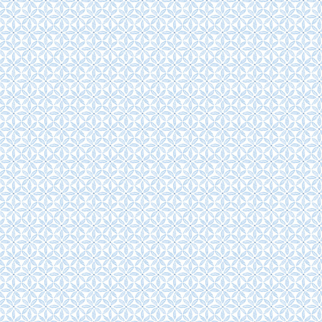 Chesapeake Jellia Blue Petal Geometric Wallpaper Flora & Fauna Covers about 56.4 square feet United States Prepasted 2.1-in repeat, straight match 20.5-in by 33-ft long roll - My Fabric Connection -