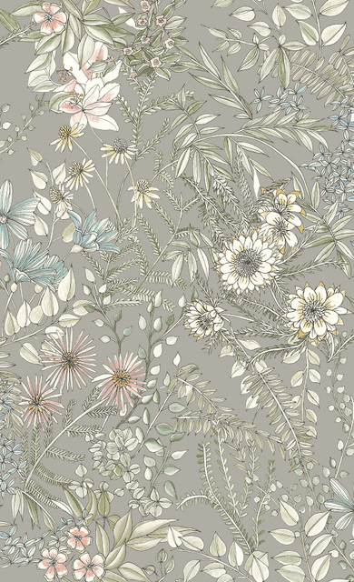 A-Street Prints Full Bloom Beige Floral Wallpaper Folklore Covers about 56.4 square feet United States Unpasted 27-in repeat, drop match 20.5-in by 33-ft long roll - My Fabric Connection - A-Street Prints Full Bloom Beige Floral Wallpaper Folklore Covers about 56.4 square feet United States Unpasted 27-in repeat, drop match 20.5-in by 33-ft long roll - My Fabric Connection -