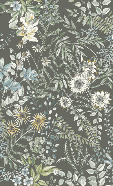 A-Street Prints Full Bloom Taupe Floral Wallpaper Folklore Covers about 56.4 square feet United States Unpasted 27-in repeat, drop match 20.5-in by 33-ft long roll - My Fabric Connection - A-Street Prints Full Bloom Taupe Floral Wallpaper Folklore Covers about 56.4 square feet United States Unpasted 27-in repeat, drop match 20.5-in by 33-ft long roll - My Fabric Connection -
