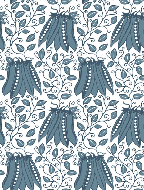 A-Street Prints Peas in a Pod Teal Garden Wallpaper Folklore Covers about 56.4 square feet Great Britain Unpasted 13.5-in repeat, straight match 20.5-in by 33-ft long roll - My Fabric Connection - A-Street Prints Peas in a Pod Teal Garden Wallpaper Folklore Covers about 56.4 square feet Great Britain Unpasted 13.5-in repeat, straight match 20.5-in by 33-ft long roll - My Fabric Connection -