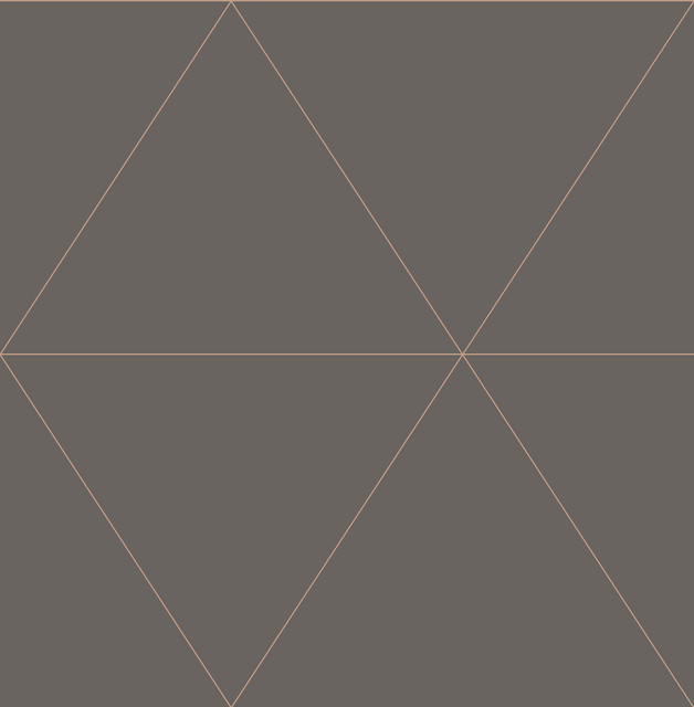 Brewster Twilight Taupe Modern Geometric Wallpaper Fresh Start Kitchen & Bath Covers about 56.4 square feet Great Britain Unpasted 10.4-in repeat, drop match 20.5-in by 33-ft long roll - My Fabric Connection -