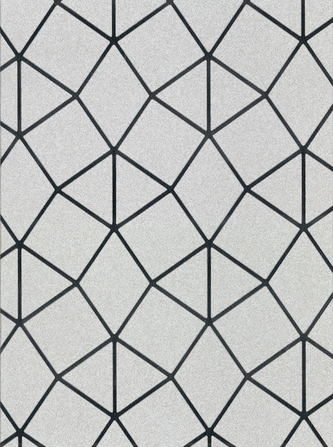 Brewster Albion Silver Geometric Wallpaper Fresh Start Kitchen & Bath Covers about 56.4 square feet Great Britain Unpasted 20.9-in repeat, straight match 20.5-in by 33-ft long roll - My Fabric Connection - Brewster Albion Silver Geometric Wallpaper Fresh Start Kitchen & Bath Covers about 56.4 square feet Great Britain Unpasted 20.9-in repeat, straight match 20.5-in by 33-ft long roll - My Fabric Connection -