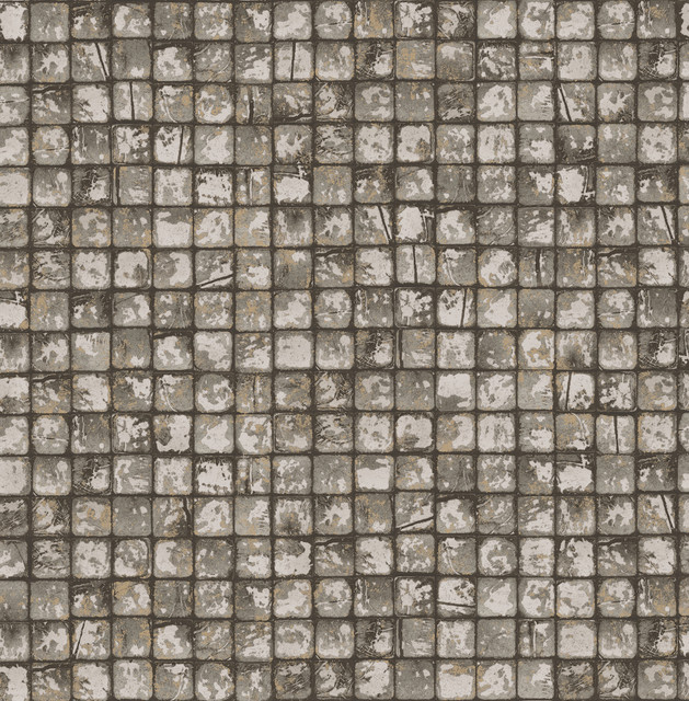 Advantage Kingsley Grey Tiled Wallpaper Fusion Covers about 56.4 square feet Great Britain Unpasted 10.4-in repeat, drop match 20.5-in by 33-ft long roll - My Fabric Connection - Advantage Kingsley Grey Tiled Wallpaper Fusion Covers about 56.4 square feet Great Britain Unpasted 10.4-in repeat, drop match 20.5-in by 33-ft long roll - My Fabric Connection -