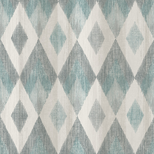 Advantage Ace Teal Diamond Wallpaper Geo & Textures Covers about 57.5 square feet France Unpasted 20.9-in repeat, straight match 20.9-in by 33-ft long roll - My Fabric Connection - Advantage Ace Teal Diamond Wallpaper Geo & Textures Covers about 57.5 square feet France Unpasted 20.9-in repeat, straight match 20.9-in by 33-ft long roll - My Fabric Connection -