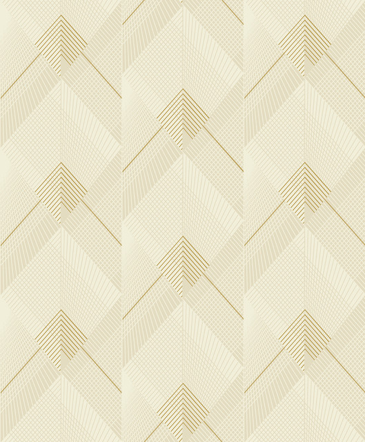 Advantage Raoul Butter Fanning Diamonds Wallpaper Geo & Textures Covers about 57.5 square feet France Unpasted 12.5-in repeat, drop match 20.9-in by 33-ft long roll - My Fabric Connection -