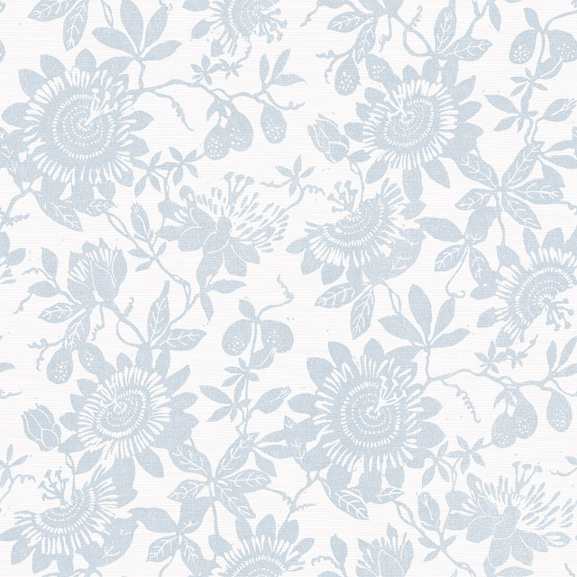 A-Street Prints Helen Light Blue Floral Trail Wallpaper Georgia Covers about 56.4 square feet Great Britain Unpasted 20.9-in repeat, straight match 20.5-in by 33-ft long roll - My Fabric Connection - A-Street Prints Helen Light Blue Floral Trail Wallpaper Georgia Covers about 56.4 square feet Great Britain Unpasted 20.9-in repeat, straight match 20.5-in by 33-ft long roll - My Fabric Connection -