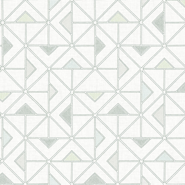 A-Street Prints Jekyl Green Triangles Wallpaper Georgia Covers about 56.4 square feet Great Britain Unpasted 20.9-in repeat, drop match 20.5-in by 33-ft long roll - My Fabric Connection - A-Street Prints Jekyl Green Triangles Wallpaper Georgia Covers about 56.4 square feet Great Britain Unpasted 20.9-in repeat, drop match 20.5-in by 33-ft long roll - My Fabric Connection -