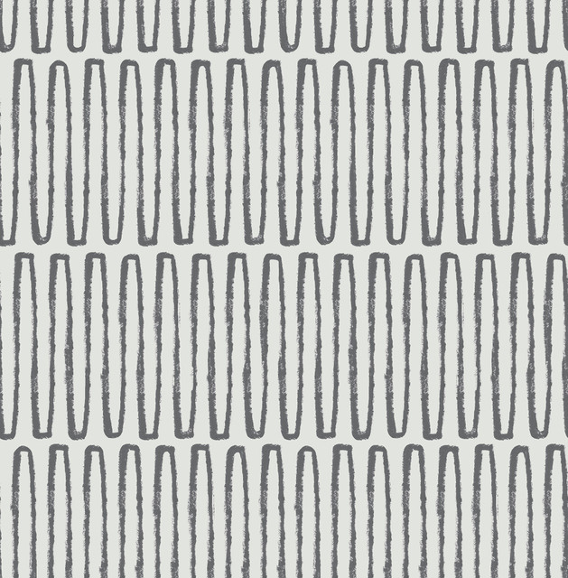 A-Street Prints Lars Charcoal Retro Wave Wallpaper Hannah Covers about 56.4 square feet Great Britain Unpasted 20.9-in repeat, straight match 20.5-in by 33-ft long roll - My Fabric Connection - A-Street Prints Lars Charcoal Retro Wave Wallpaper Hannah Covers about 56.4 square feet Great Britain Unpasted 20.9-in repeat, straight match 20.5-in by 33-ft long roll - My Fabric Connection -