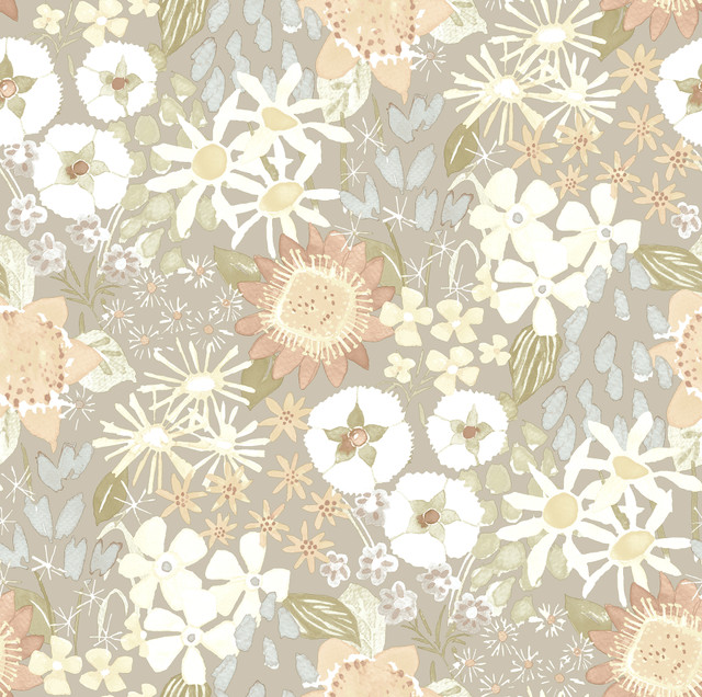 A-Street Prints Karina Pastel Wildflower Garden Wallpaper Hannah Covers about 56.4 square feet Great Britain Unpasted 20.9-in repeat, straight match 20.5-in by 33-ft long roll - My Fabric Connection - A-Street Prints Karina Pastel Wildflower Garden Wallpaper Hannah Covers about 56.4 square feet Great Britain Unpasted 20.9-in repeat, straight match 20.5-in by 33-ft long roll - My Fabric Connection -