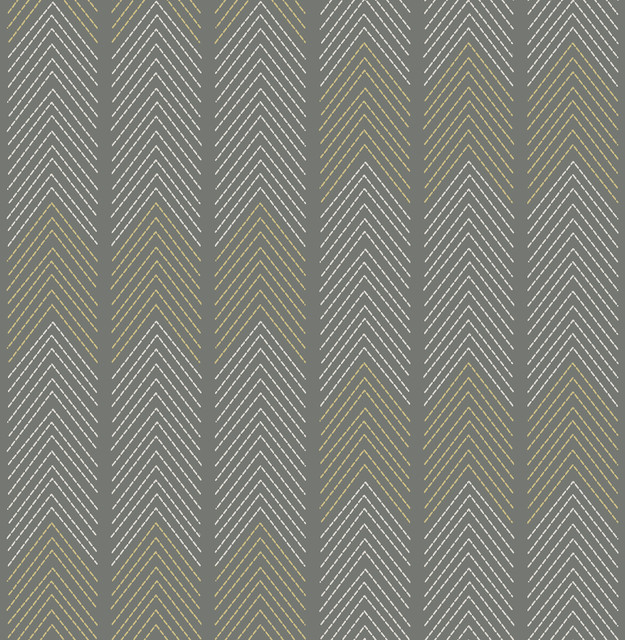 A-Street Prints Nyle Dark Grey Chevron Stripes Wallpaper Hannah Covers about 56.4 square feet Great Britain Unpasted 10.4-in repeat, straight match 20.5-in by 33-ft long roll - My Fabric Connection - A-Street Prints Nyle Dark Grey Chevron Stripes Wallpaper Hannah Covers about 56.4 square feet Great Britain Unpasted 10.4-in repeat, straight match 20.5-in by 33-ft long roll - My Fabric Connection -