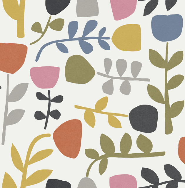A-Street Prints Juni Multicolor Abstract Tulips Wallpaper Hannah Covers about 56.4 square feet Great Britain Unpasted 20.9-in repeat, drop match 20.5-in by 33-ft long roll - My Fabric Connection - A-Street Prints Juni Multicolor Abstract Tulips Wallpaper Hannah Covers about 56.4 square feet Great Britain Unpasted 20.9-in repeat, drop match 20.5-in by 33-ft long roll - My Fabric Connection -