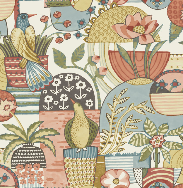 A-Street Prints Fika Mustard Blissful Birds & Blooms Wallpaper Hannah Covers about 56.4 square feet Great Britain Unpasted 20.9-in repeat, drop match 20.5-in by 33-ft long roll - My Fabric Connection - A-Street Prints Fika Mustard Blissful Birds & Blooms Wallpaper Hannah Covers about 56.4 square feet Great Britain Unpasted 20.9-in repeat, drop match 20.5-in by 33-ft long roll - My Fabric Connection -