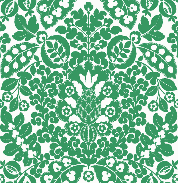 A-Street Prints Marni Green Fruit Damask Wallpaper Happy Covers about 56.4 square feet Great Britain Unpasted 20.9-in repeat, straight match 20.5-in by 33-ft long roll - My Fabric Connection - A-Street Prints Marni Green Fruit Damask Wallpaper Happy Covers about 56.4 square feet Great Britain Unpasted 20.9-in repeat, straight match 20.5-in by 33-ft long roll - My Fabric Connection -