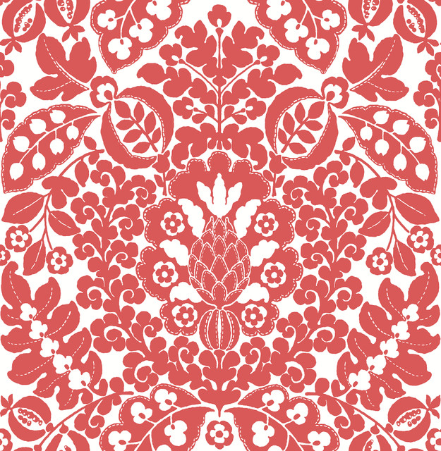 A-Street Prints Marni Red Fruit Damask Wallpaper Happy Covers about 56.4 square feet Great Britain Unpasted 20.9-in repeat, straight match 20.5-in by 33-ft long roll - My Fabric Connection - A-Street Prints Marni Red Fruit Damask Wallpaper Happy Covers about 56.4 square feet Great Britain Unpasted 20.9-in repeat, straight match 20.5-in by 33-ft long roll - My Fabric Connection -