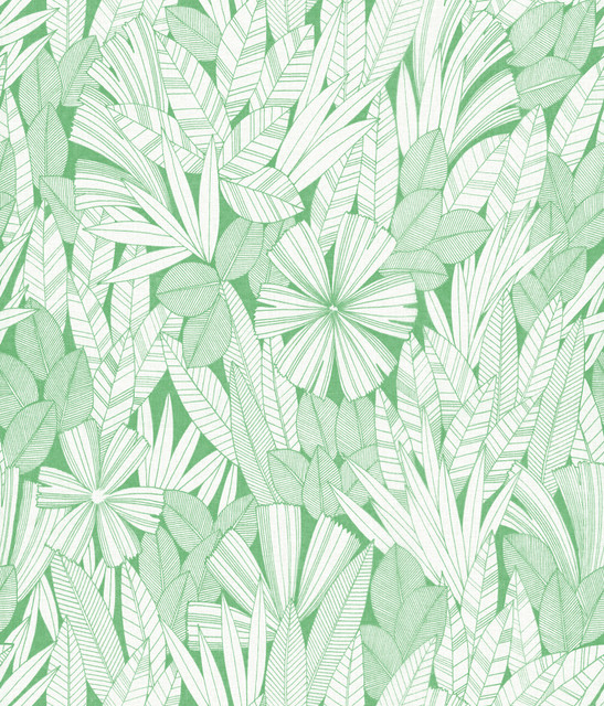 A-Street Prints Bannon Green Leaves Wallpaper Happy Covers about 56.4 square feet Great Britain Unpasted 24-in repeat, straight match 20.5-in by 33-ft long roll - My Fabric Connection - A-Street Prints Bannon Green Leaves Wallpaper Happy Covers about 56.4 square feet Great Britain Unpasted 24-in repeat, straight match 20.5-in by 33-ft long roll - My Fabric Connection -
