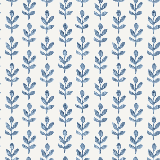 Chesapeake Whiskers Blue Leaf Wallpaper Homestead Covers about 56.4 square feet United States Prepasted 5.125-in repeat, drop match 20.5-in by 33-ft long roll - My Fabric Connection - Chesapeake Whiskers Blue Leaf Wallpaper Homestead Covers about 56.4 square feet United States Prepasted 5.125-in repeat, drop match 20.5-in by 33-ft long roll - My Fabric Connection -