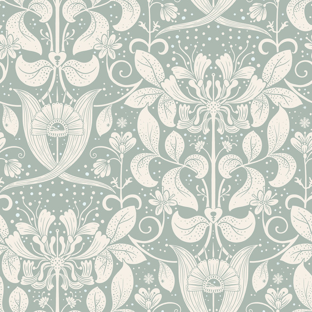 A-Street Prints Berit Blue Floral Crest Wallpaper Ingrid Covers about 57.5 square feet Sweden Unpasted 20.9-in repeat, straight match 20.9-in by 33-ft long roll - My Fabric Connection - A-Street Prints Berit Blue Floral Crest Wallpaper Ingrid Covers about 57.5 square feet Sweden Unpasted 20.9-in repeat, straight match 20.9-in by 33-ft long roll - My Fabric Connection -