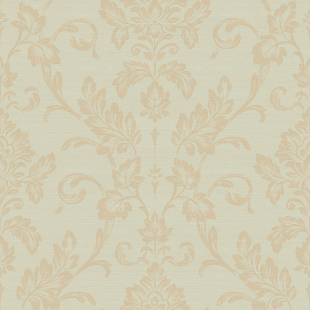 Sirpi Antonella Gold Scroll Wallpaper Italian Silk Covers about 57.5 square feet Italy Unpasted 20.9-in repeat, straight match 20.9-in by 33-ft long roll - My Fabric Connection - Sirpi Antonella Gold Scroll Wallpaper Italian Silk Covers about 57.5 square feet Italy Unpasted 20.9-in repeat, straight match 20.9-in by 33-ft long roll - My Fabric Connection -