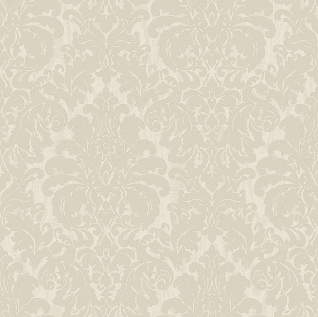 Sirpi Betina White Damask Wallpaper Italian Silk Covers about 57.5 square feet Italy Unpasted 20.9-in repeat, drop match 20.9-in by 33-ft long roll - My Fabric Connection - Sirpi Betina White Damask Wallpaper Italian Silk Covers about 57.5 square feet Italy Unpasted 20.9-in repeat, drop match 20.9-in by 33-ft long roll - My Fabric Connection -