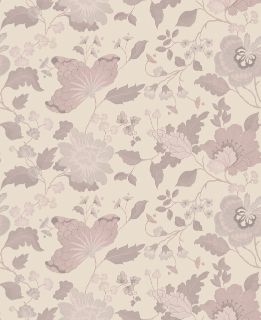Sirpi Vittoria Rose Floral Wallpaper Italian Silk Covers about 56.4 square feet Italy Unpasted 25.2-in repeat, straight match 20.5-in by 33-ft long roll - My Fabric Connection - Sirpi Vittoria Rose Floral Wallpaper Italian Silk Covers about 56.4 square feet Italy Unpasted 25.2-in repeat, straight match 20.5-in by 33-ft long roll - My Fabric Connection -