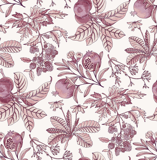 A-Street Prints Cecilia Purple Fruit Wallpaper Middleton Covers about 56.4 square feet Great Britain Unpasted 20.9-in repeat, straight match 20.5-in by 33-ft long roll - My Fabric Connection - A-Street Prints Cecilia Purple Fruit Wallpaper Middleton Covers about 56.4 square feet Great Britain Unpasted 20.9-in repeat, straight match 20.5-in by 33-ft long roll - My Fabric Connection -