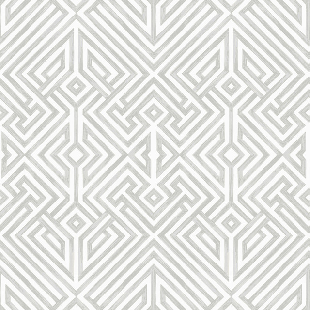 A-Street Prints Lyon Silver Geometric Key Wallpaper Middleton Covers about 56.4 square feet Great Britain Unpasted 20.9-in repeat, straight match 20.5-in by 33-ft long roll - My Fabric Connection - A-Street Prints Lyon Silver Geometric Key Wallpaper Middleton Covers about 56.4 square feet Great Britain Unpasted 20.9-in repeat, straight match 20.5-in by 33-ft long roll - My Fabric Connection -