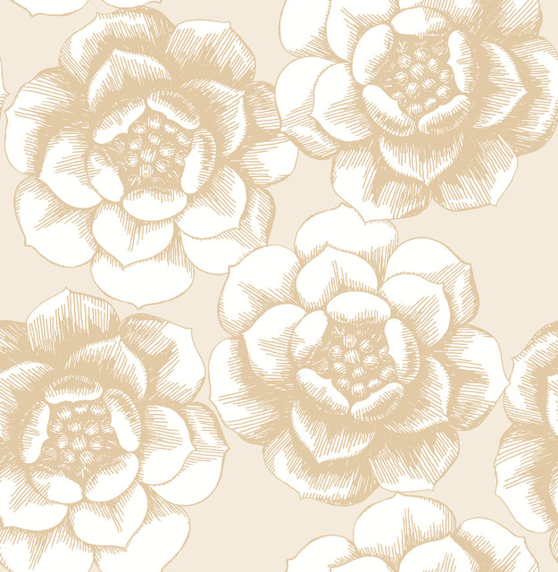 A-Street Prints Fanciful Gold Floral Wallpaper Moonlight Covers about 56.4 square feet Great Britain Unpasted 20.9-in repeat, straight match 20.5-in by 33-ft long roll - My Fabric Connection - A-Street Prints Fanciful Gold Floral Wallpaper Moonlight Covers about 56.4 square feet Great Britain Unpasted 20.9-in repeat, straight match 20.5-in by 33-ft long roll - My Fabric Connection -